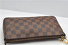 Authentic Louis Vuitton Damier Pochette Accessoires Hand Pouch N41206 LV 4187F