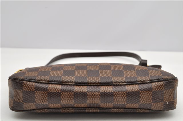 Authentic Louis Vuitton Damier Pochette Accessoires Hand Pouch N41206 LV 4187F