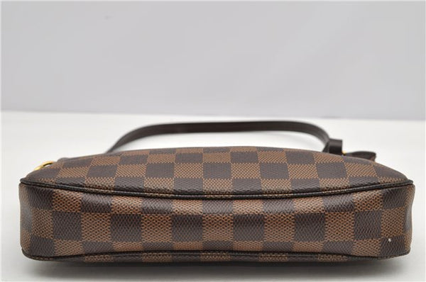 Authentic Louis Vuitton Damier Pochette Accessoires Hand Pouch N41206 LV 4187F