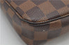 Authentic Louis Vuitton Damier Pochette Accessoires Hand Pouch N41206 LV 4187F