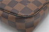 Authentic Louis Vuitton Damier Pochette Accessoires Hand Pouch N41206 LV 4187F