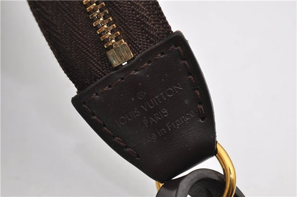 Authentic Louis Vuitton Damier Pochette Accessoires Hand Pouch N41206 LV 4187F