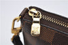 Authentic Louis Vuitton Damier Pochette Accessoires Hand Pouch N41206 LV 4187F
