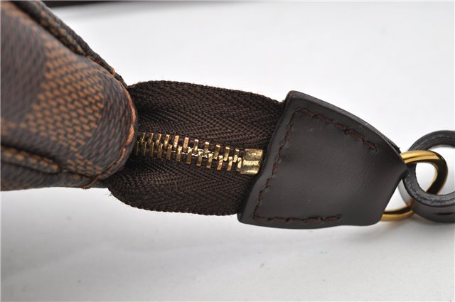 Authentic Louis Vuitton Damier Pochette Accessoires Hand Pouch N41206 LV 4187F