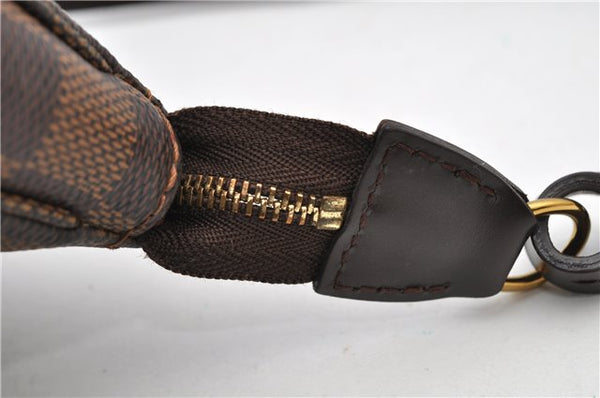 Authentic Louis Vuitton Damier Pochette Accessoires Hand Pouch N41206 LV 4187F