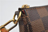 Authentic Louis Vuitton Damier Pochette Accessoires Hand Pouch N41206 LV 4187F