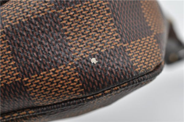 Authentic Louis Vuitton Damier Pochette Accessoires Hand Pouch N41206 LV 4187F