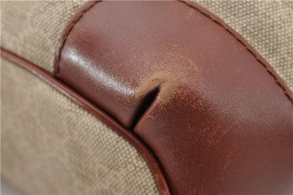 Authentic GUCCI Sukey 2Way Tote Bag GG Canvas Leather 247902 Beige 4188F