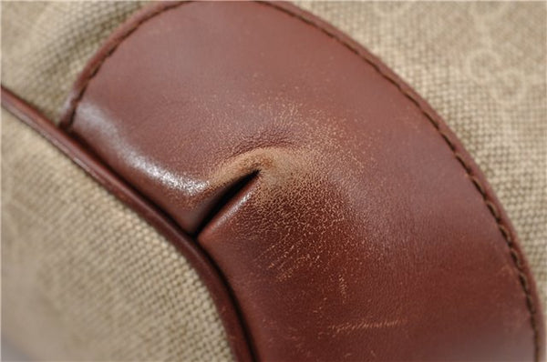 Authentic GUCCI Sukey 2Way Tote Bag GG Canvas Leather 247902 Beige 4188F