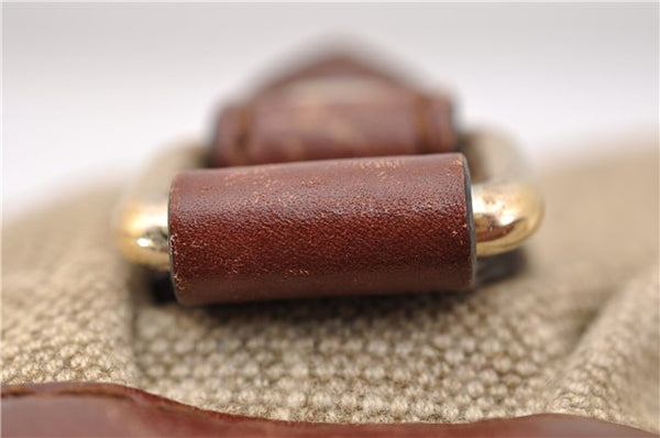 Authentic GUCCI Sukey 2Way Tote Bag GG Canvas Leather 247902 Beige 4188F