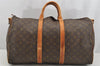 Auth Louis Vuitton Monogram Keepall Bandouliere 50 Boston Bag Old Model LV 4188I