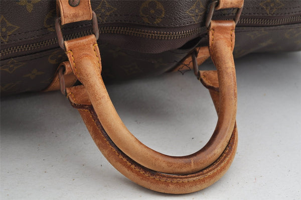 Auth Louis Vuitton Monogram Keepall Bandouliere 50 Boston Bag Old Model LV 4188I