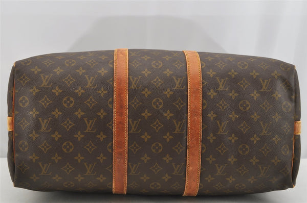 Auth Louis Vuitton Monogram Keepall Bandouliere 50 Boston Bag Old Model LV 4188I