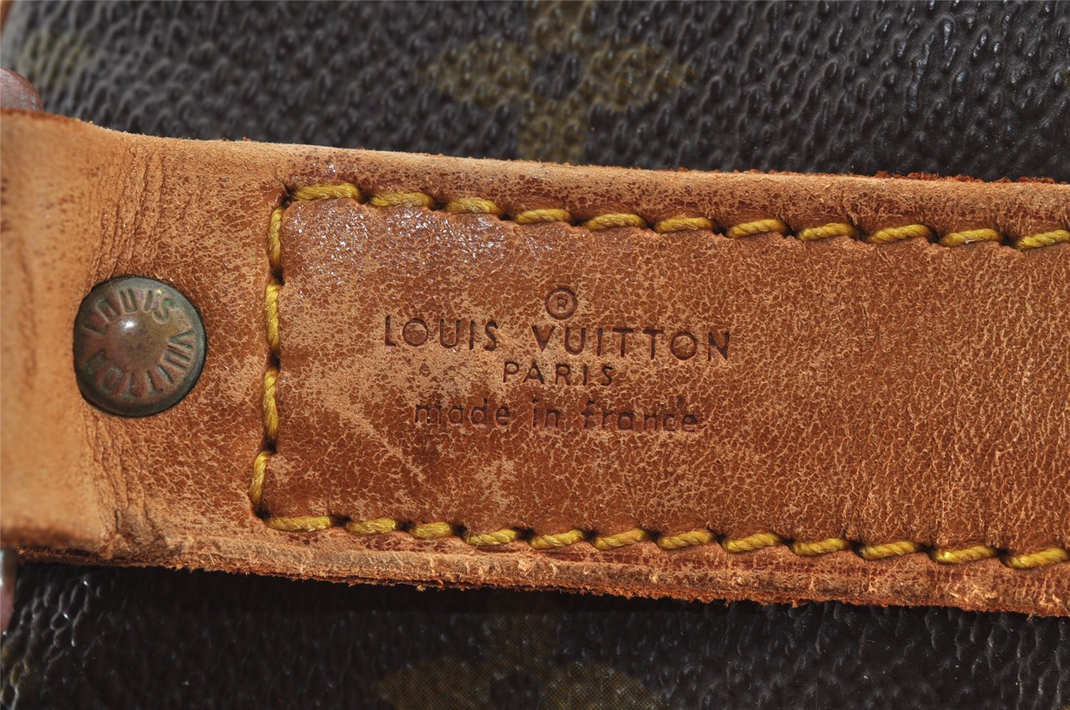 Auth Louis Vuitton Monogram Keepall Bandouliere 50 Boston Bag Old Model LV 4188I