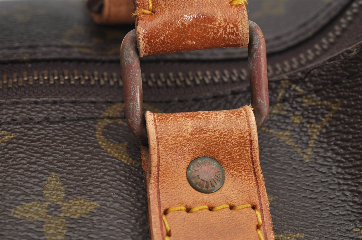 Auth Louis Vuitton Monogram Keepall Bandouliere 50 Boston Bag Old Model LV 4188I