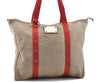 Authentic Louis Vuitton Antigua Cabas GM Tote Bag Beige Red M40032 LV 4189D