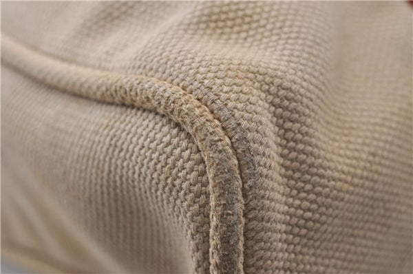 Authentic Louis Vuitton Antigua Cabas GM Tote Bag Beige Red M40032 LV 4189D