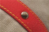 Authentic Louis Vuitton Antigua Cabas GM Tote Bag Beige Red M40032 LV 4189D