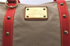 Authentic Louis Vuitton Antigua Cabas GM Tote Bag Beige Red M40032 LV 4189D