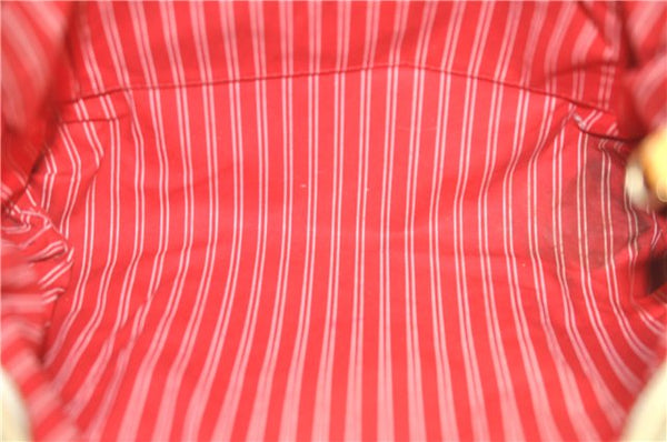 Authentic Louis Vuitton Antigua Cabas GM Tote Bag Beige Red M40032 LV 4189D