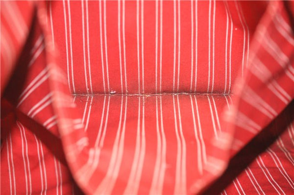 Authentic Louis Vuitton Antigua Cabas GM Tote Bag Beige Red M40032 LV 4189D