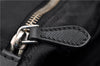 Authentic PRADA Bijou Nylon Tessuto Leather Shoulder Tote Bag Black 4189F