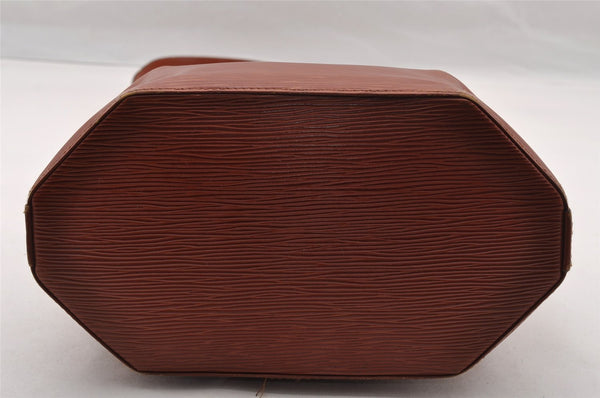 Auth Louis Vuitton Epi Sac De Paule PM Shoulder Cross Bag Brown M80203 LV 4190I