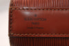 Auth Louis Vuitton Epi Sac De Paule PM Shoulder Cross Bag Brown M80203 LV 4190I