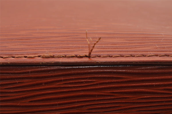 Auth Louis Vuitton Epi Sac De Paule PM Shoulder Cross Bag Brown M80203 LV 4190I