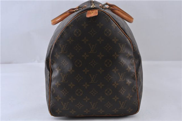 Authentic LOUIS VUITTON Monogram Keepall 55 Boston Bag M41424 LV 4191C