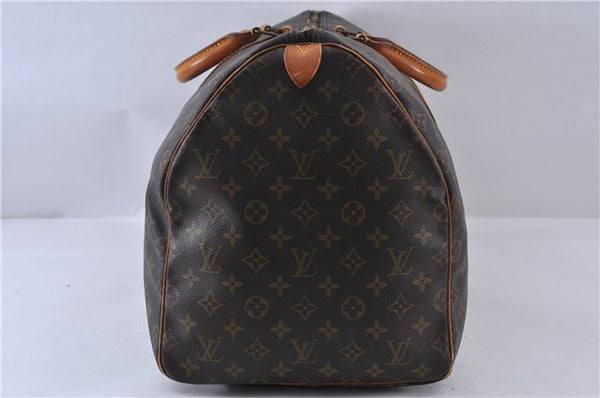 Authentic LOUIS VUITTON Monogram Keepall 55 Boston Bag M41424 LV 4191C