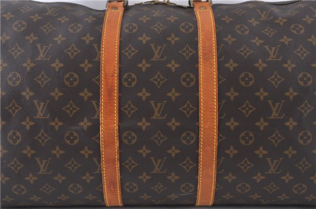 Authentic LOUIS VUITTON Monogram Keepall 55 Boston Bag M41424 LV 4191C