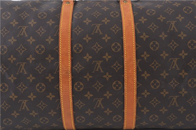 Authentic LOUIS VUITTON Monogram Keepall 55 Boston Bag M41424 LV 4191C