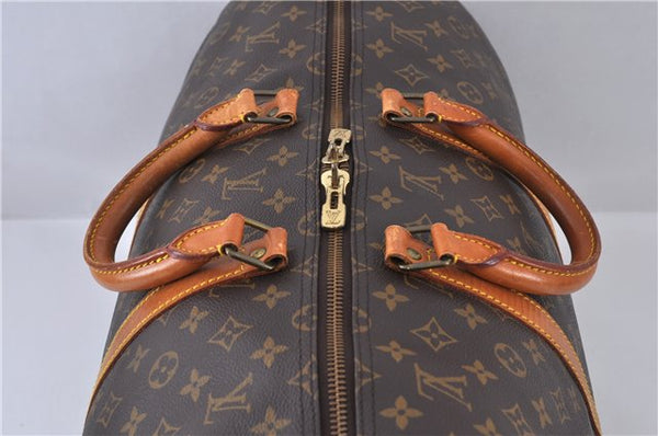 Authentic LOUIS VUITTON Monogram Keepall 55 Boston Bag M41424 LV 4191C