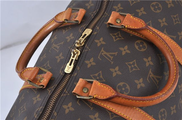 Authentic LOUIS VUITTON Monogram Keepall 55 Boston Bag M41424 LV 4191C