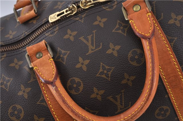 Authentic LOUIS VUITTON Monogram Keepall 55 Boston Bag M41424 LV 4191C