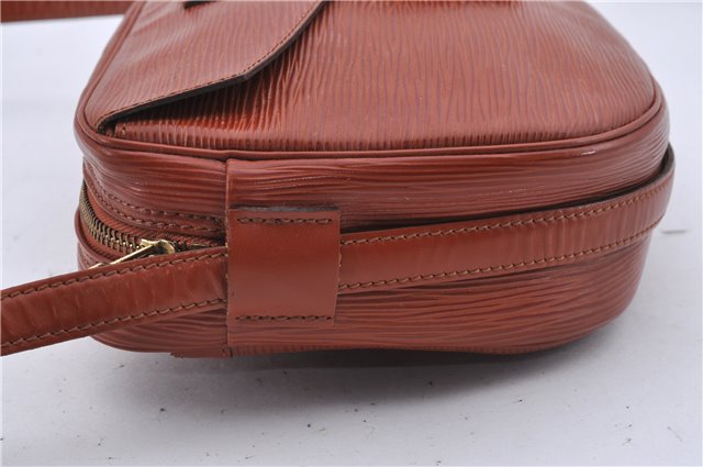 Auth Louis Vuitton Epi Jeune Fille Shoulder Cross Body Bag Brown M52153 LV 4191D
