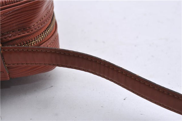 Auth Louis Vuitton Epi Jeune Fille Shoulder Cross Body Bag Brown M52153 LV 4191D