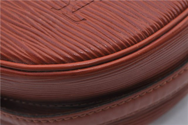 Auth Louis Vuitton Epi Jeune Fille Shoulder Cross Body Bag Brown M52153 LV 4191D