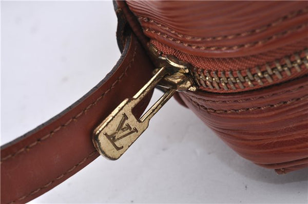 Auth Louis Vuitton Epi Jeune Fille Shoulder Cross Body Bag Brown M52153 LV 4191D