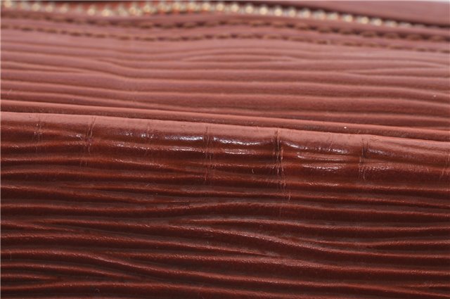 Auth Louis Vuitton Epi Jeune Fille Shoulder Cross Body Bag Brown M52153 LV 4191D