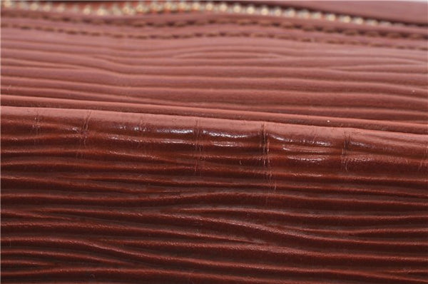 Auth Louis Vuitton Epi Jeune Fille Shoulder Cross Body Bag Brown M52153 LV 4191D