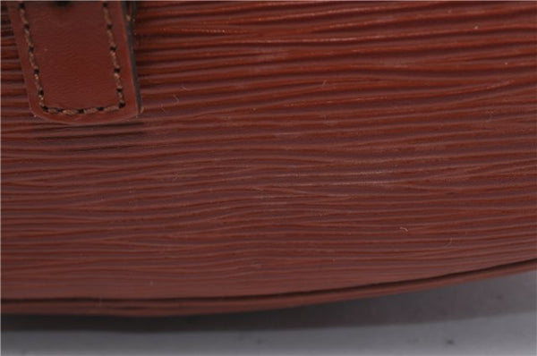 Auth Louis Vuitton Epi Jeune Fille Shoulder Cross Body Bag Brown M52153 LV 4191D