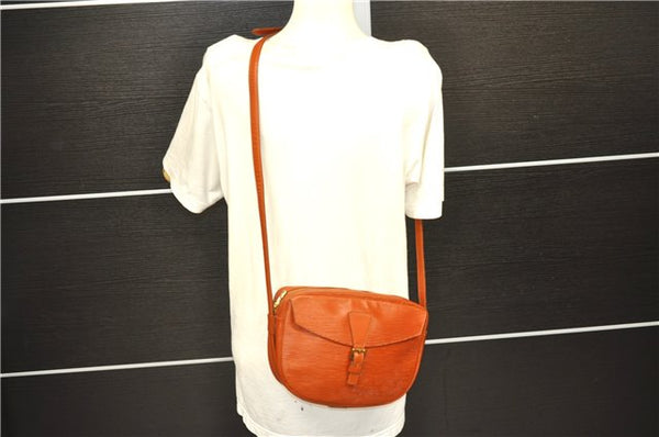 Auth Louis Vuitton Epi Jeune Fille Shoulder Cross Body Bag Brown M52153 LV 4191D