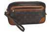 Authentic Louis Vuitton Monogram Marly Dragonne GM M51825 Clutch Hand Bag 4191I