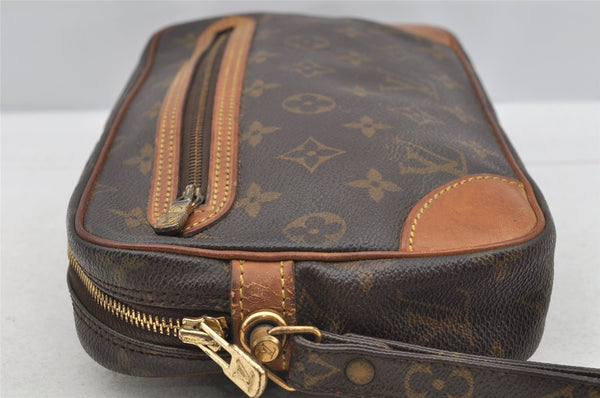 Authentic Louis Vuitton Monogram Marly Dragonne GM M51825 Clutch Hand Bag 4191I