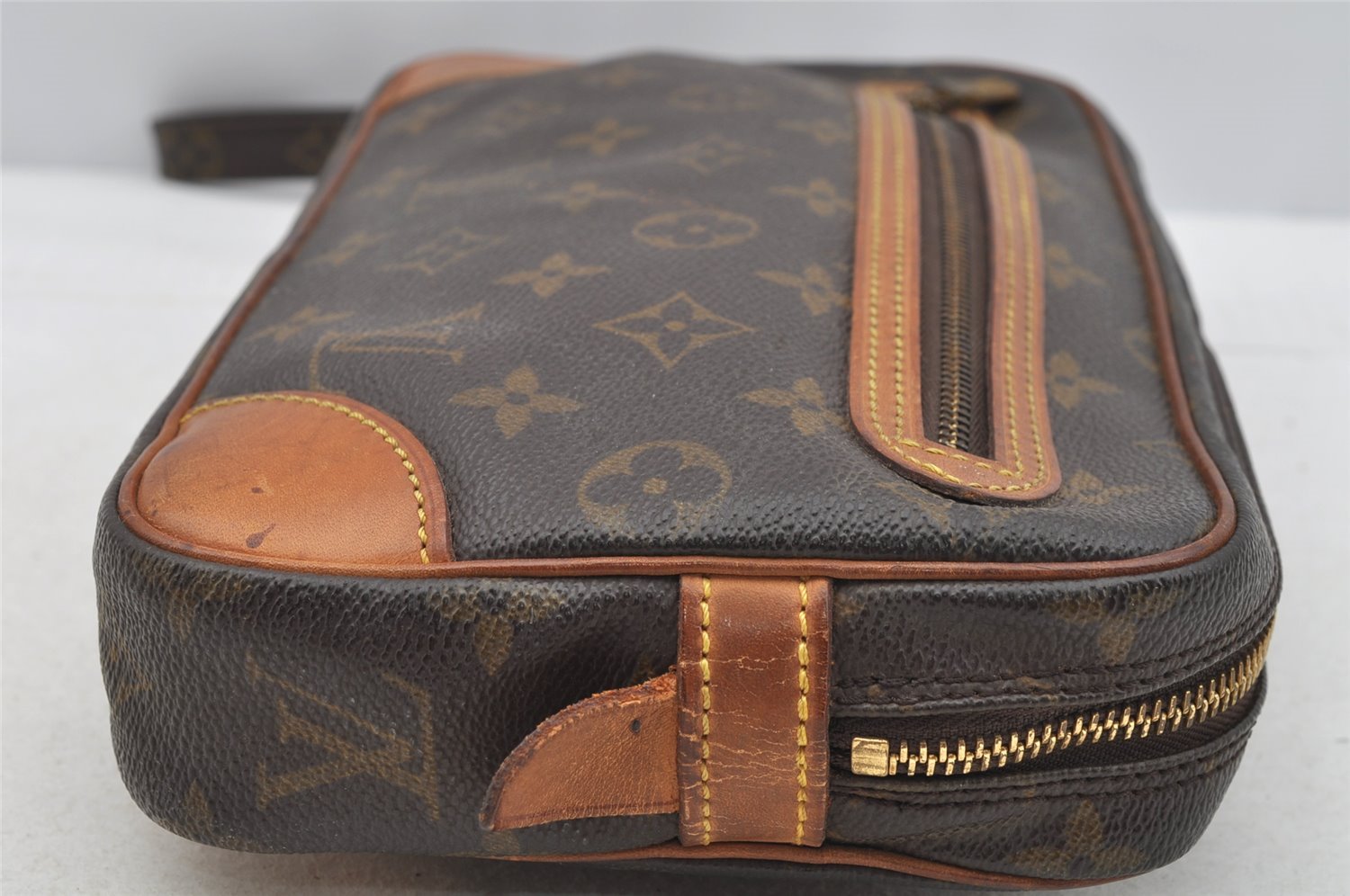 Authentic Louis Vuitton Monogram Marly Dragonne GM M51825 Clutch Hand Bag 4191I