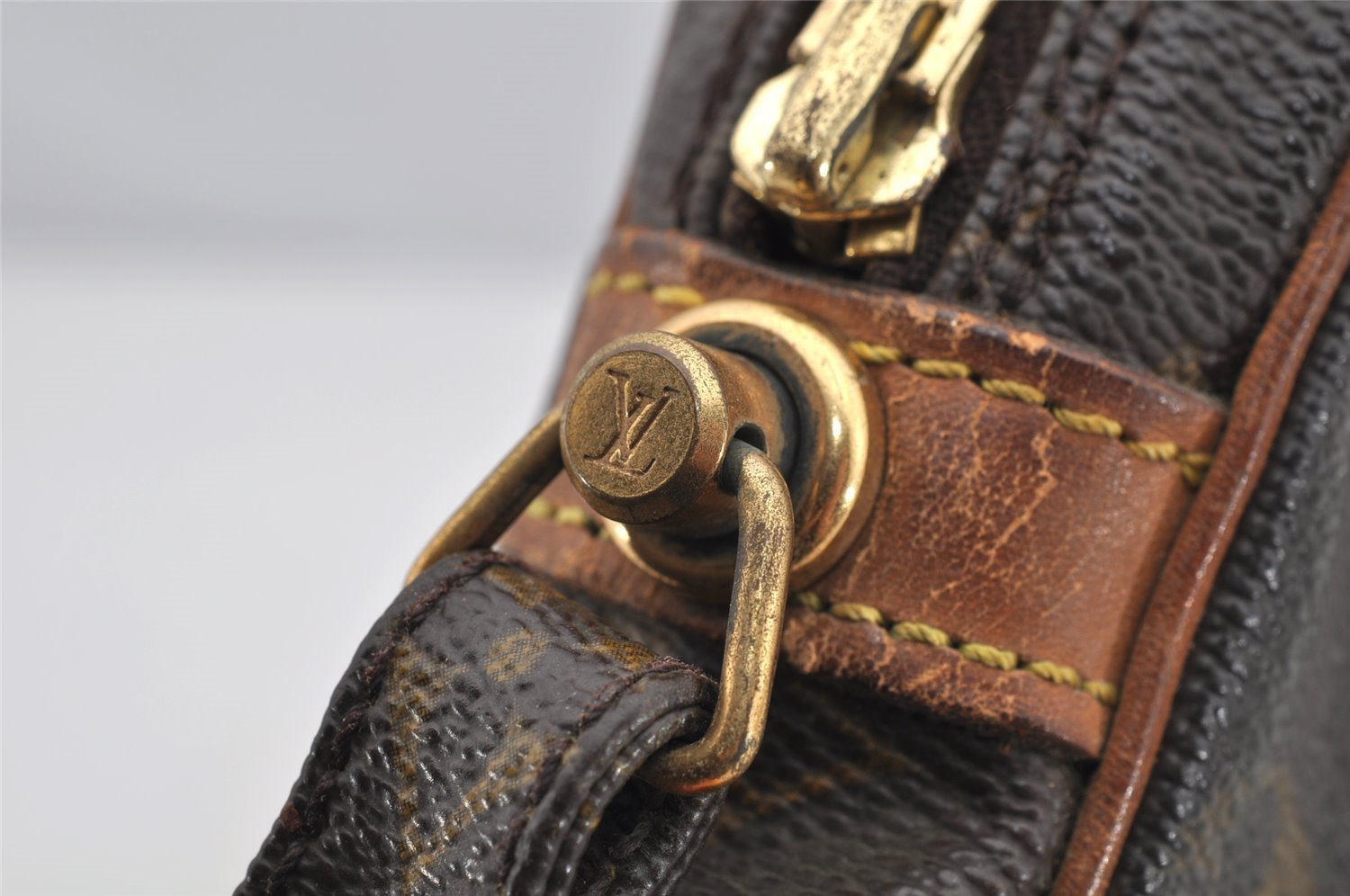 Authentic Louis Vuitton Monogram Marly Dragonne GM M51825 Clutch Hand Bag 4191I