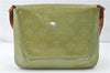 Auth Louis Vuitton Vernis Thompson Street Shoulder Bag Green M91009 LV 4192D