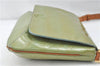 Auth Louis Vuitton Vernis Thompson Street Shoulder Bag Green M91009 LV 4192D
